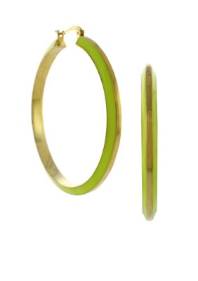 Vince Camuto Enameled Hoops