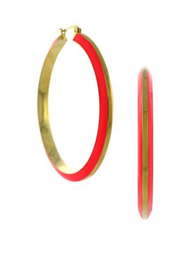 Vince Camuto Enameled Hoops
