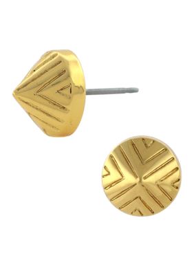 Vince Camuto Tribal Fusion Gold Cone Studs