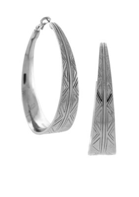 Vince Camuto Tribal Fusion Silver Hoop