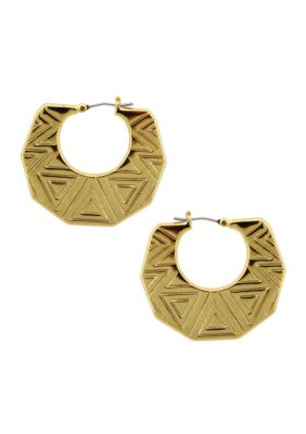 Vince Camuto Tribal Fusion Gold Disc Hoop