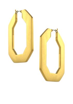 Vince Camuto Modern Ways Gold Hoop Earrings