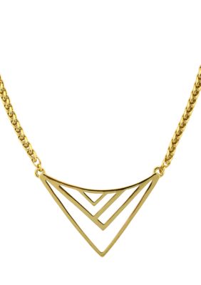 Vince Camuto Enamel Chevron Necklace