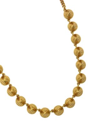 Vince Camuto Tribal Fusion Gold Cone Collar Necklace
