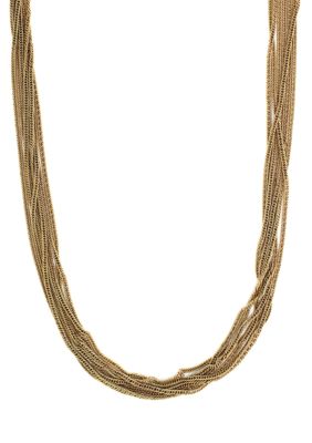 Vince Camuto Spring Basics Gold Multi-Strand Necklace