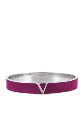 Vince Camuto Suede Magenta Bangle
