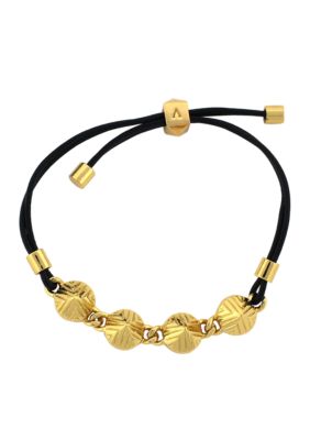 Vince Camuto Tribal Fusion Gold and Black Slider Bracelet