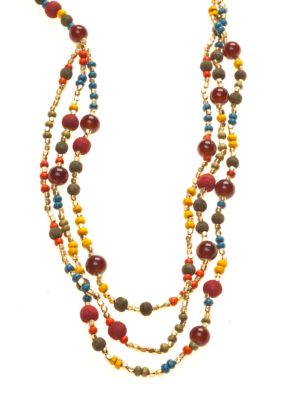 Red Camel Multi Color Long Necklace