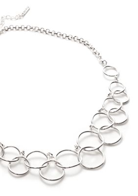 Nine West Circle Link Necklace