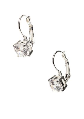 Nine West Cubic Zirconia Lever Back Earrings