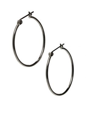 Nine West Mid-Sized Tube Hoop Earring