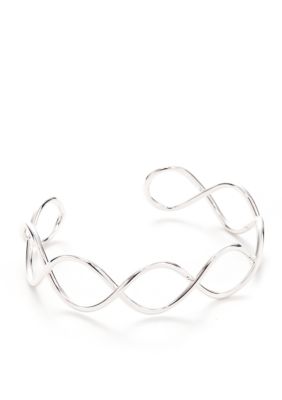 Nine West Wire Wave Cuff Bracelet