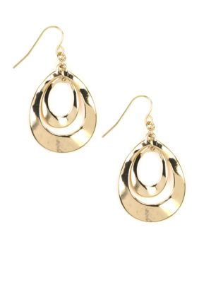 Nine West Pierced Orbital Leverback Earrings