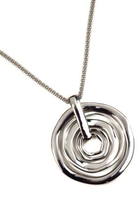 Nine West Silver Orbital Pendant Necklace