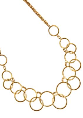 Nine West Link Frontal Necklace