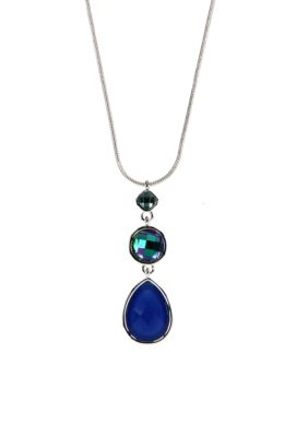 Nine West Triple Pendant Necklace