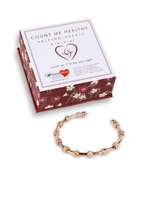 Chelsea Charles Count Me Healthy Helping Hearts Rose Gold Bracelet