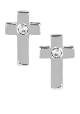 Chelsea Charles Silver Cross Studs