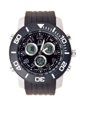 Legion Black Multifunction Strap Watch