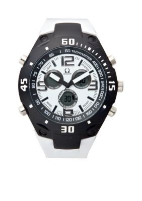 Legion White Rubber Strap Watch