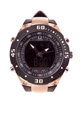 Legion Black Rubber Strap Watch