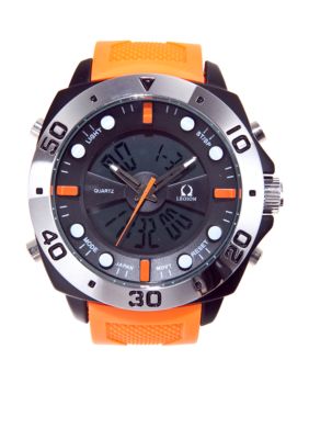 Legion Orange Rubber Strap Watch