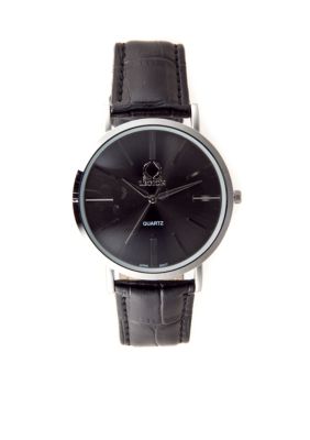 Legion Black Analog Strap Watch