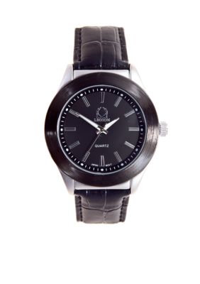 Legion Black Analog Strap Watch
