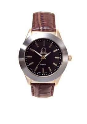Legion Brown Crocodile Strap Watch