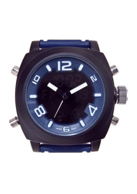 Legion Blue Rubber Strap Watch