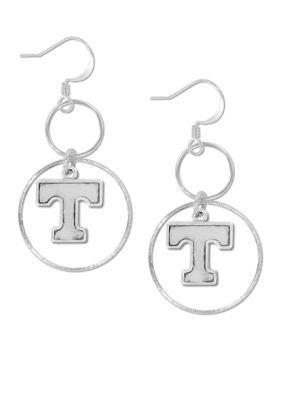 Legacy Tennessee Silver Hoop Earrings