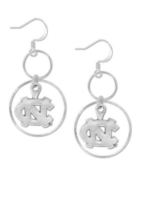 Legacy University of North Carolina Silver Hoop Earrings