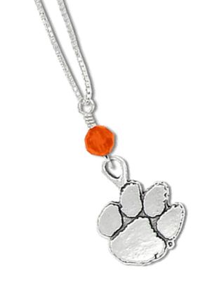 Legacy Clemson Crystal Drop Necklace