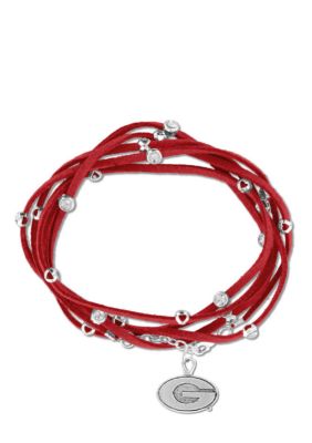 Legacy Georgia Rhinestone Suede Strap Bracelet