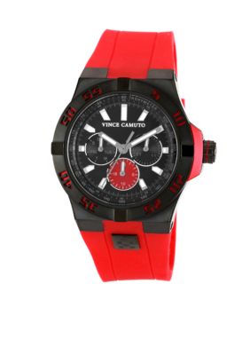 Vince Camuto The Master Red Watch