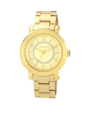 Vince Camuto Classic Gold Tone Bracelet with Swarovski Crystals