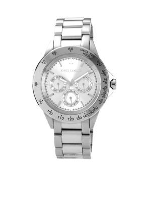 Vince Camuto Multi-function Silver Tone Bracelet Watch