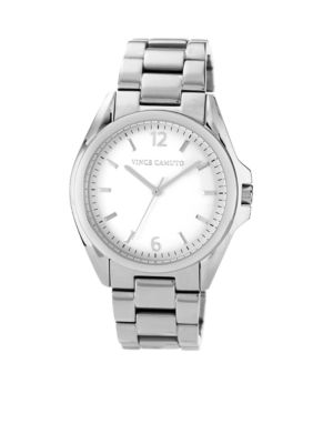 Vince Camuto Silver Tone Link Bracelet Watch