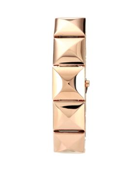 Vince Camuto Rose Gold Pyramid Link Watch