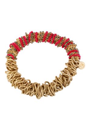 CYNTHIA Cynthia Rowley Pink Stretch Chain Bracelet