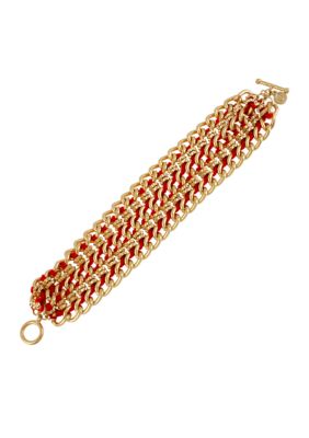 CYNTHIA Cynthia Rowley Red Link Bracelet