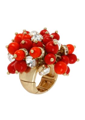 CYNTHIA Cynthia Rowley Red Shaky Ring