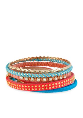 CYNTHIA Cynthia Rowley Multi-Colored Bangle Bracelet Set