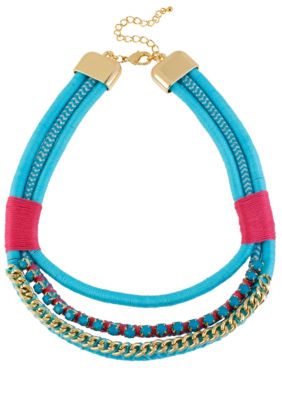 CYNTHIA Cynthia Rowley Turquoise & Pink Necklace