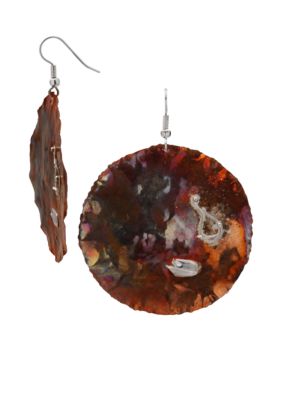 aakofii Fine Silver Copper Earrings