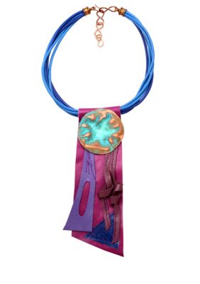 aakofii The Designer Handcrafted Copper Patina & Leather Necklace