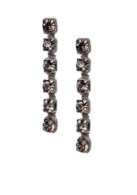 ABS by Allen Schwartz Rhinestone Linear Earrings