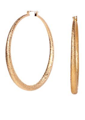 ABS by Allen Schwartz Large Round Hoop Earrings