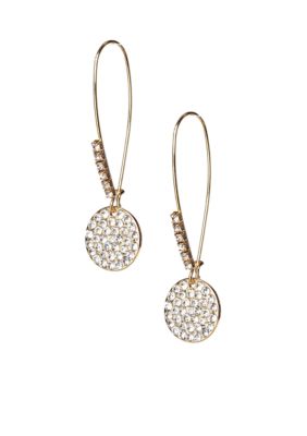 ABS by Allen Schwartz Hook Wire with Pave Earrings