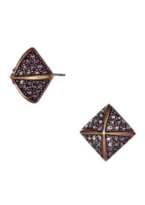 ABS by Allen Schwartz Pyramid Stud Earrings
